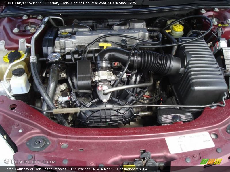 Dark Garnet Red Pearlcoat / Dark Slate Gray 2001 Chrysler Sebring LX Sedan