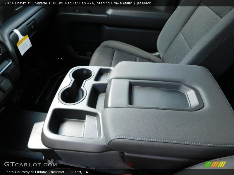 Sterling Gray Metallic / Jet Black 2024 Chevrolet Silverado 1500 WT Regular Cab 4x4