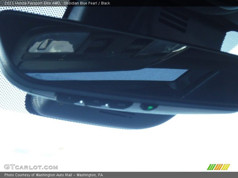 Obsidian Blue Pearl / Black 2021 Honda Passport Elite AWD