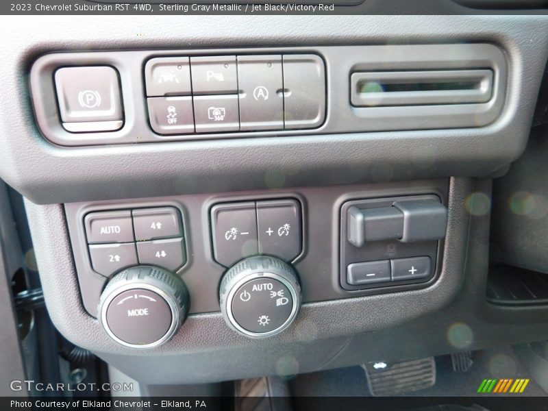 Controls of 2023 Suburban RST 4WD