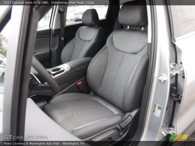 Shimmering Silver Pearl / Gray 2023 Hyundai Santa Fe SE AWD