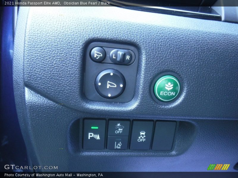 Obsidian Blue Pearl / Black 2021 Honda Passport Elite AWD