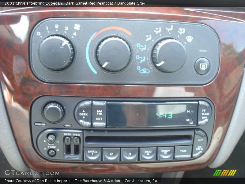 Dark Garnet Red Pearlcoat / Dark Slate Gray 2001 Chrysler Sebring LX Sedan