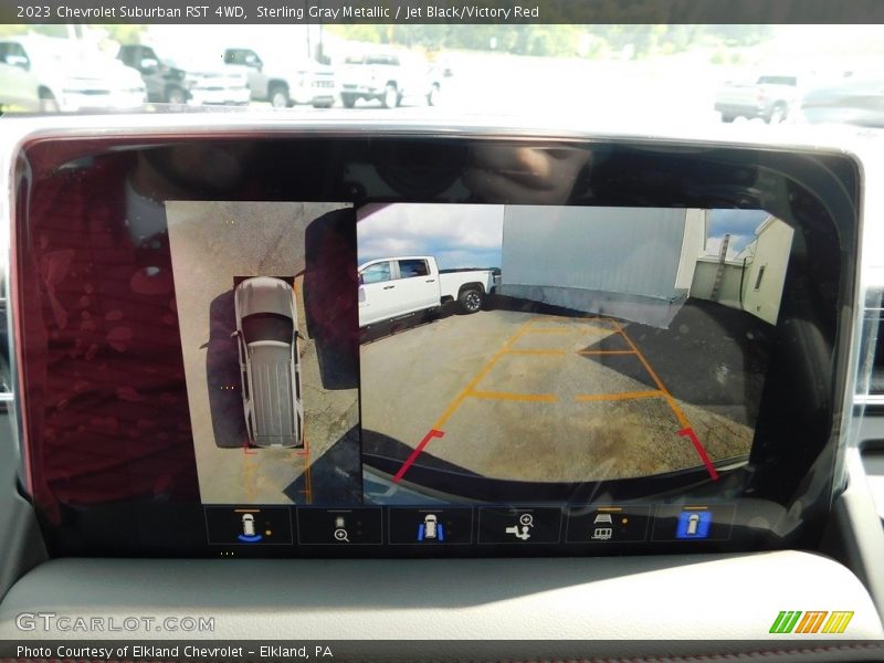 Sterling Gray Metallic / Jet Black/Victory Red 2023 Chevrolet Suburban RST 4WD
