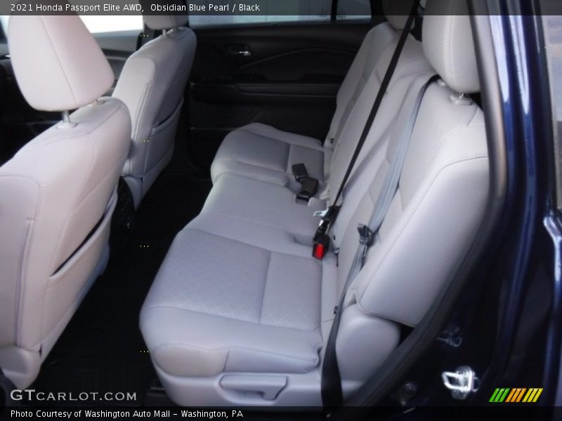 Obsidian Blue Pearl / Black 2021 Honda Passport Elite AWD