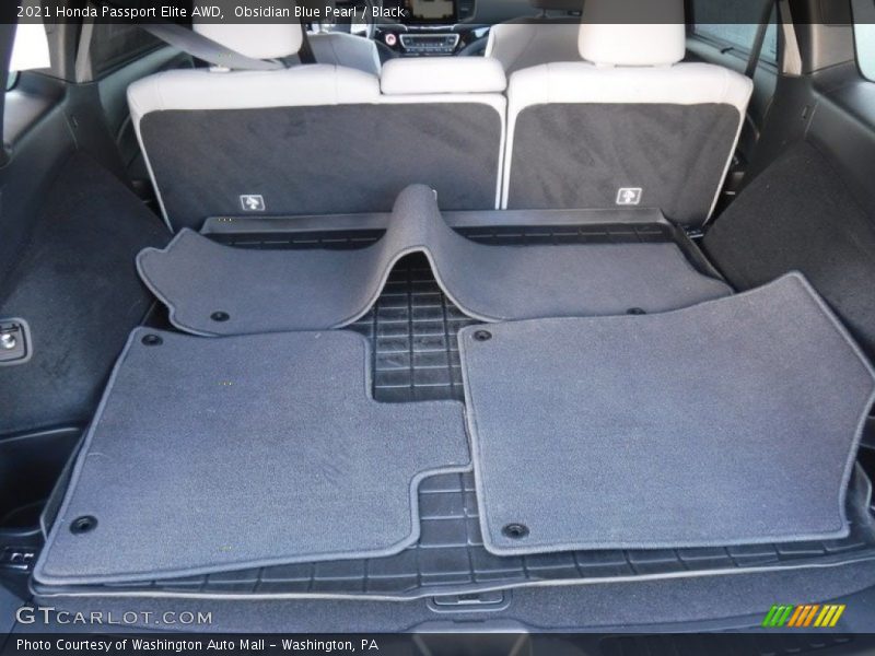 Obsidian Blue Pearl / Black 2021 Honda Passport Elite AWD