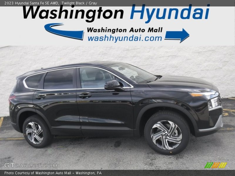 Twilight Black / Gray 2023 Hyundai Santa Fe SE AWD