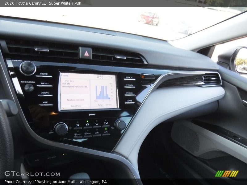 Super White / Ash 2020 Toyota Camry LE