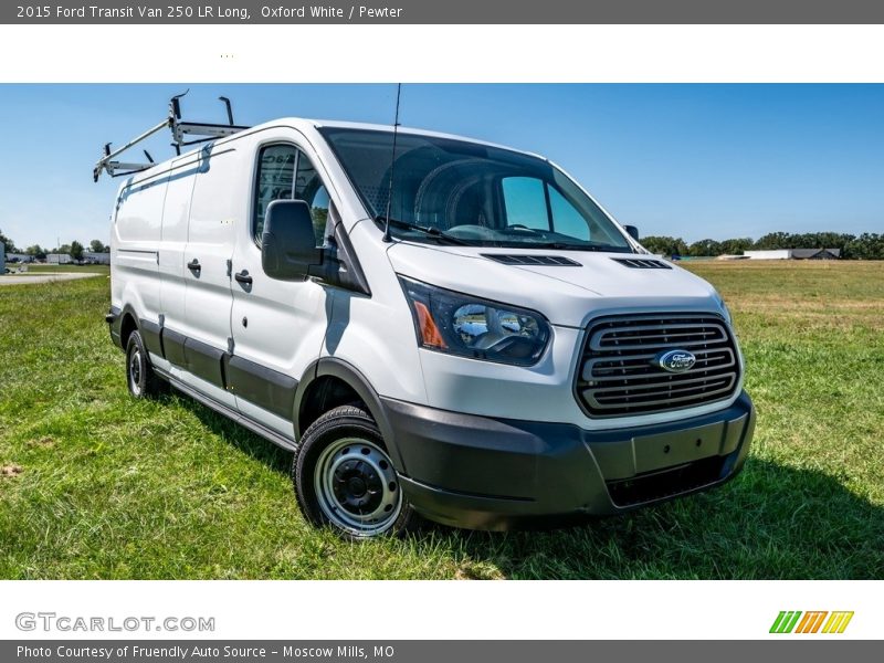 Oxford White / Pewter 2015 Ford Transit Van 250 LR Long