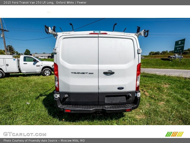 Oxford White / Pewter 2015 Ford Transit Van 250 LR Long