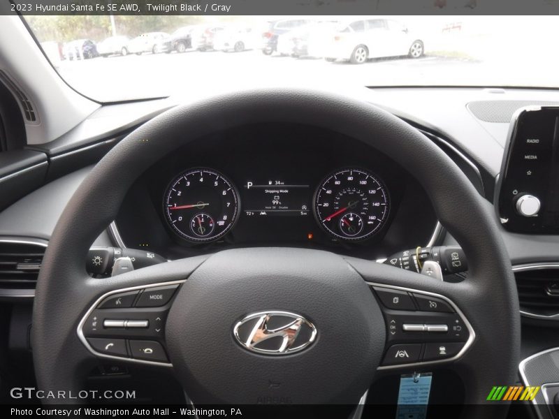 Twilight Black / Gray 2023 Hyundai Santa Fe SE AWD