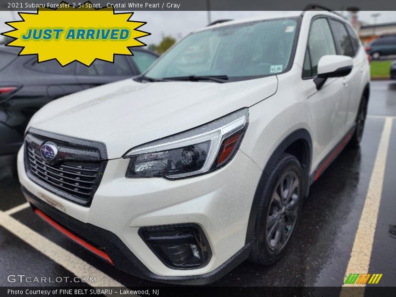 Crystal White Pearl / Gray 2021 Subaru Forester 2.5i Sport