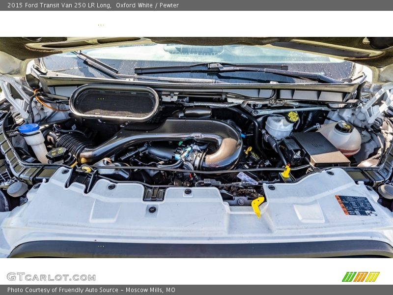 Oxford White / Pewter 2015 Ford Transit Van 250 LR Long
