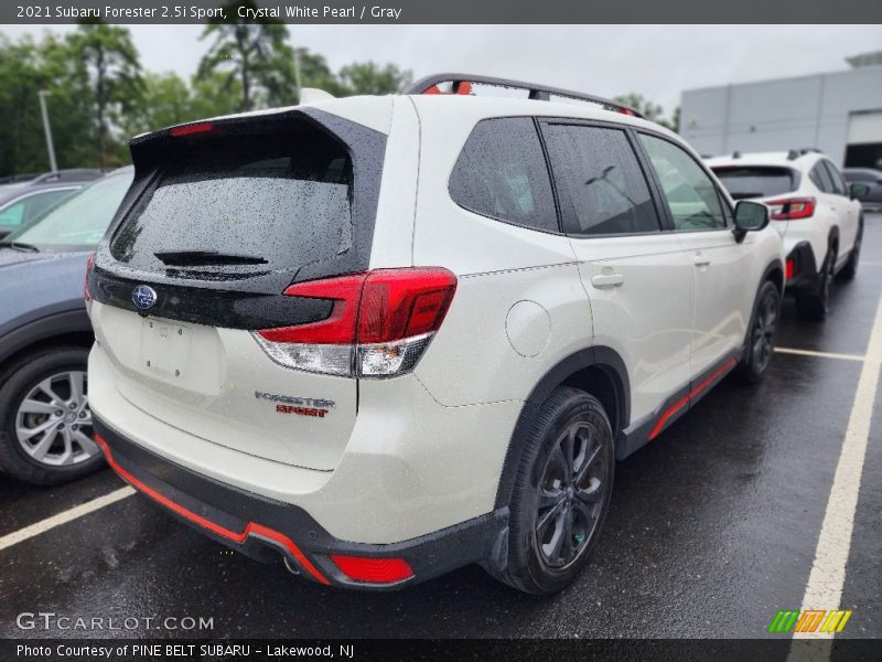 Crystal White Pearl / Gray 2021 Subaru Forester 2.5i Sport