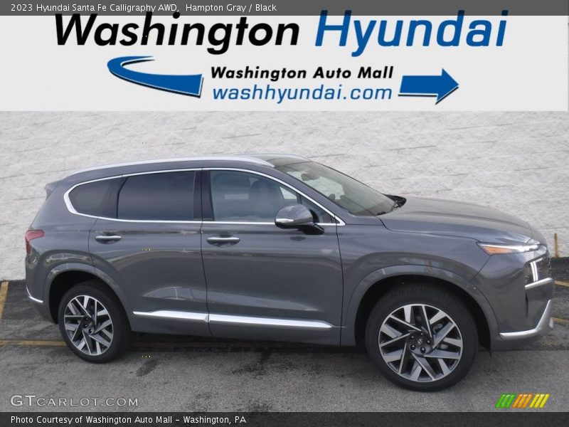 Hampton Gray / Black 2023 Hyundai Santa Fe Calligraphy AWD