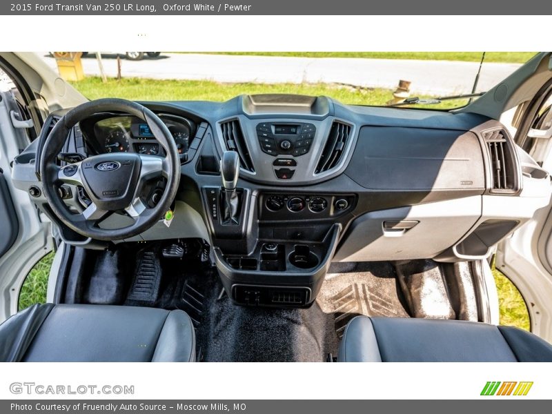 Oxford White / Pewter 2015 Ford Transit Van 250 LR Long