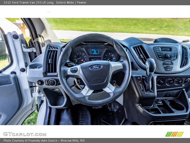 Oxford White / Pewter 2015 Ford Transit Van 250 LR Long