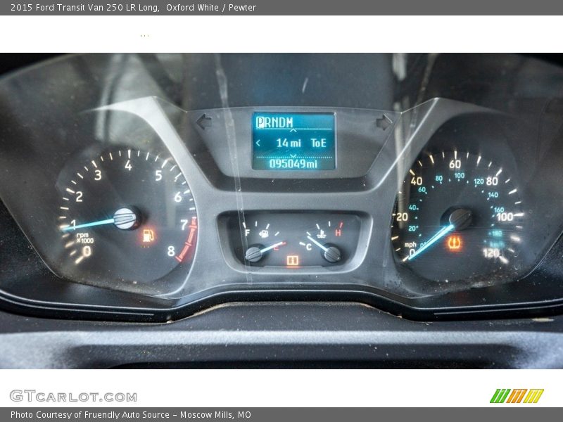 Oxford White / Pewter 2015 Ford Transit Van 250 LR Long