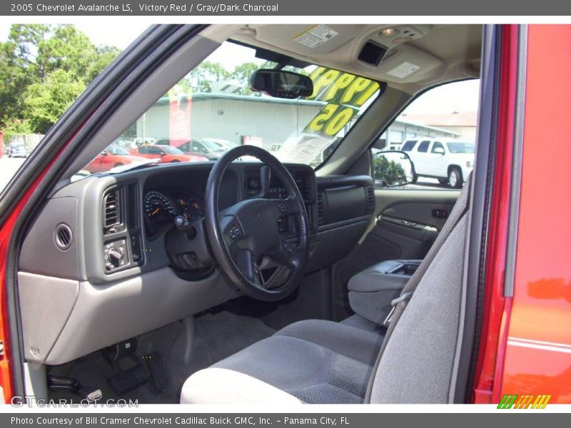 Victory Red / Gray/Dark Charcoal 2005 Chevrolet Avalanche LS