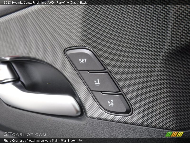 Portofino Gray / Black 2023 Hyundai Santa Fe Limited AWD