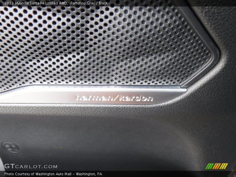 Portofino Gray / Black 2023 Hyundai Santa Fe Limited AWD