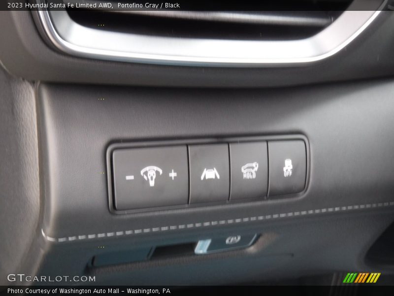 Portofino Gray / Black 2023 Hyundai Santa Fe Limited AWD