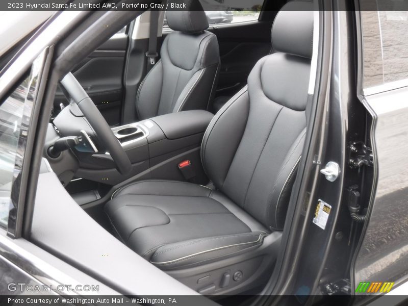 Portofino Gray / Black 2023 Hyundai Santa Fe Limited AWD
