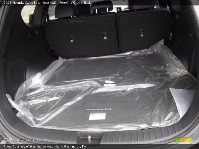 Portofino Gray / Black 2023 Hyundai Santa Fe Limited AWD