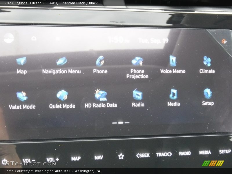 Controls of 2024 Tucson SEL AWD