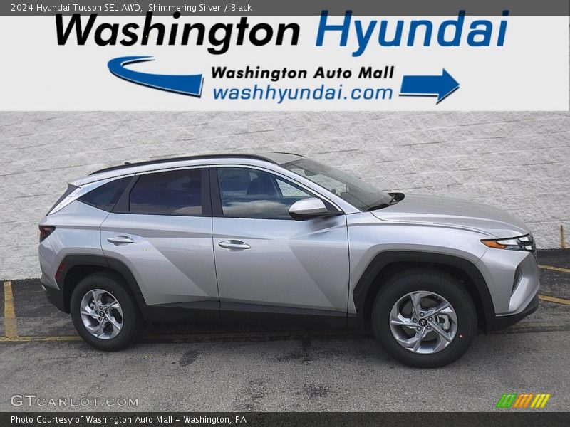 Shimmering Silver / Black 2024 Hyundai Tucson SEL AWD