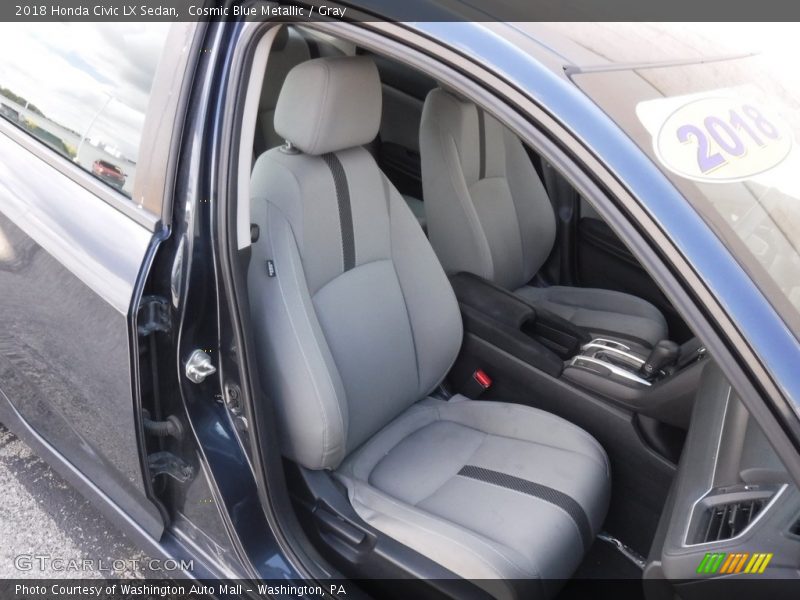  2018 Civic LX Sedan Gray Interior
