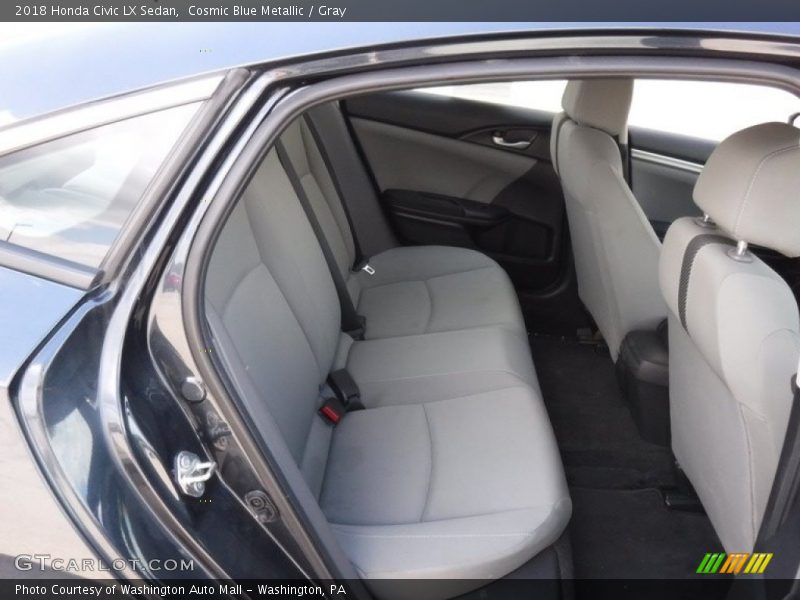Cosmic Blue Metallic / Gray 2018 Honda Civic LX Sedan