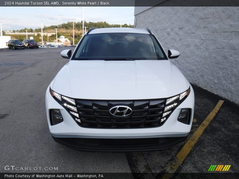 Serenity White Pearl / Black 2024 Hyundai Tucson SEL AWD