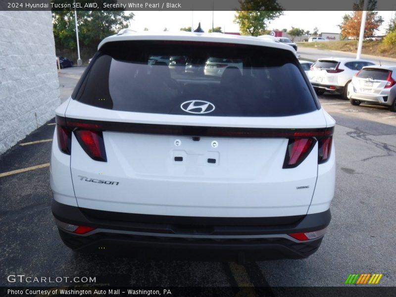 Serenity White Pearl / Black 2024 Hyundai Tucson SEL AWD
