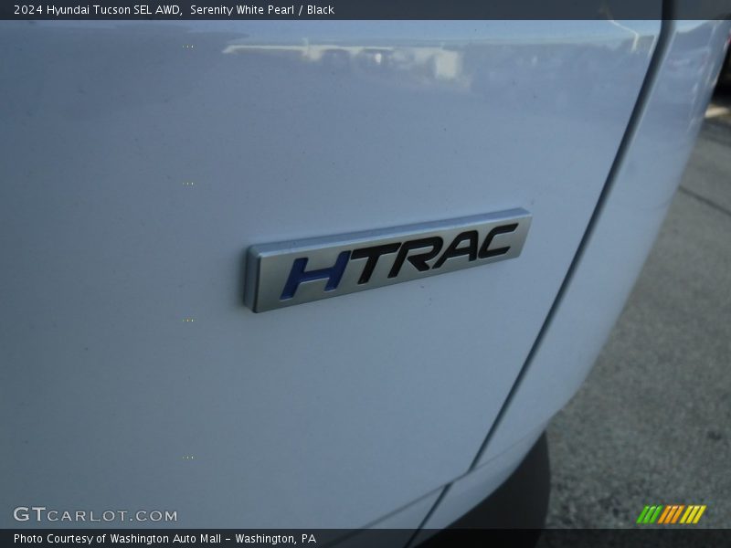 Serenity White Pearl / Black 2024 Hyundai Tucson SEL AWD