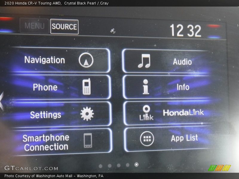 Crystal Black Pearl / Gray 2020 Honda CR-V Touring AWD