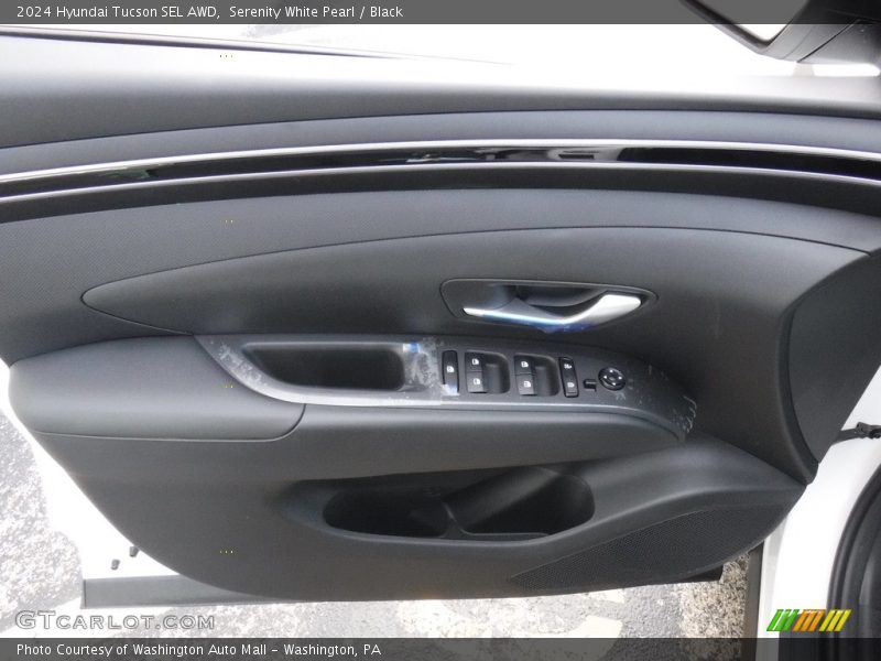 Serenity White Pearl / Black 2024 Hyundai Tucson SEL AWD