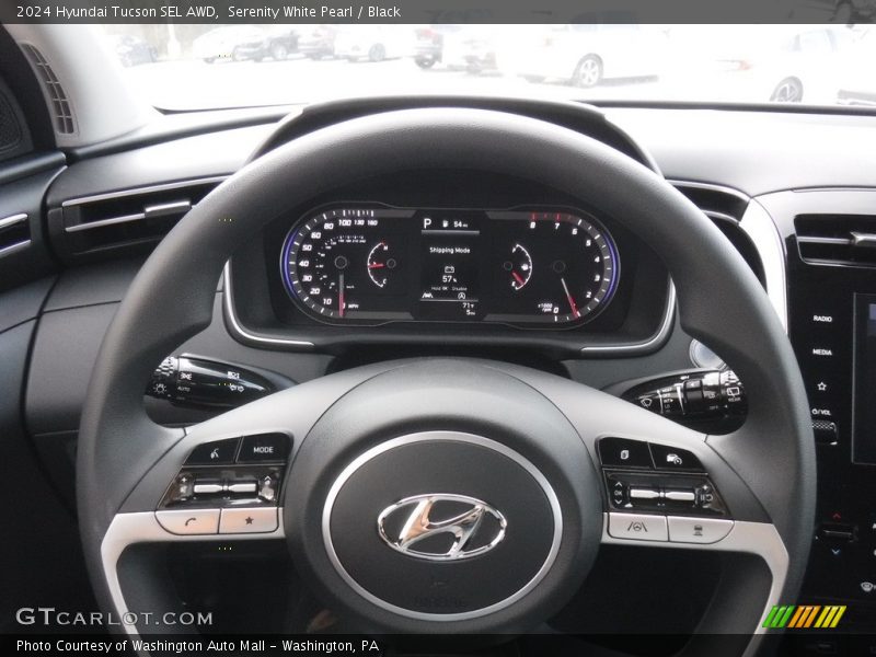 Serenity White Pearl / Black 2024 Hyundai Tucson SEL AWD