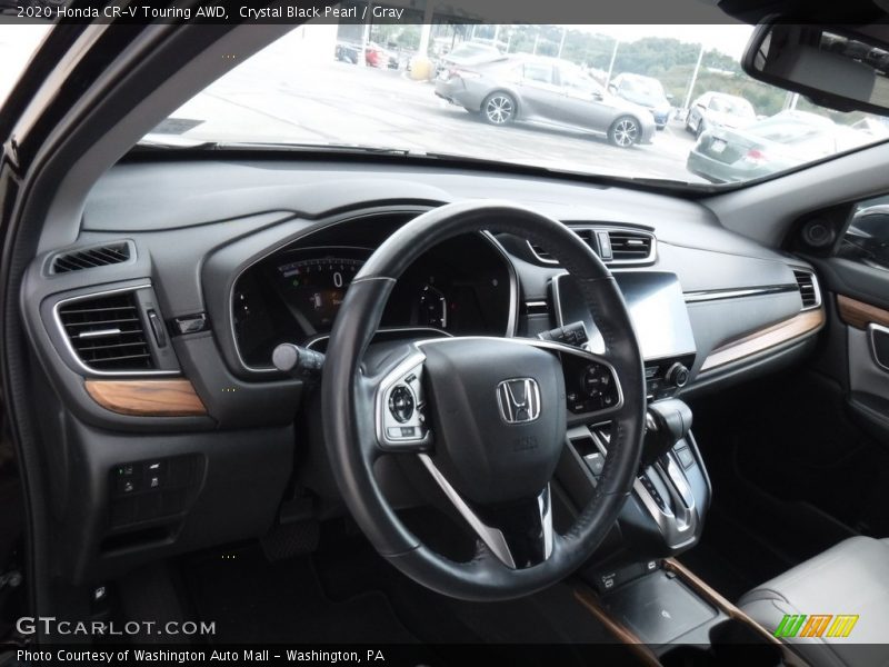 Crystal Black Pearl / Gray 2020 Honda CR-V Touring AWD