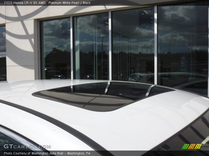 Platinum White Pearl / Black 2020 Honda CR-V EX AWD