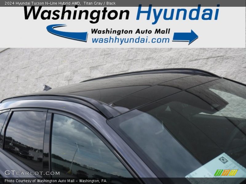 Titan Gray / Black 2024 Hyundai Tucson N-Line Hybrid AWD