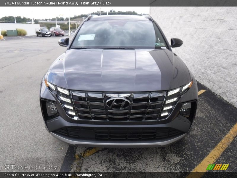 Titan Gray / Black 2024 Hyundai Tucson N-Line Hybrid AWD