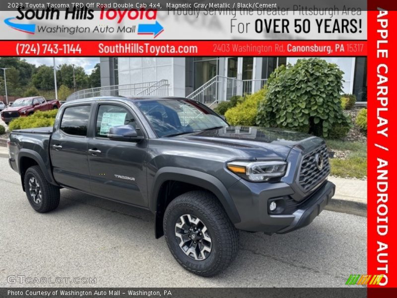 Magnetic Gray Metallic / Black/Cement 2023 Toyota Tacoma TRD Off Road Double Cab 4x4