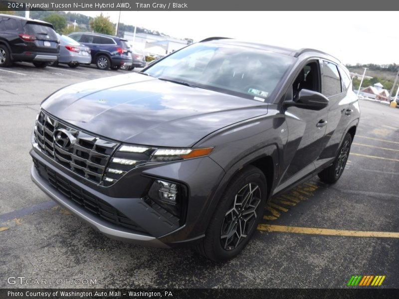 Titan Gray / Black 2024 Hyundai Tucson N-Line Hybrid AWD