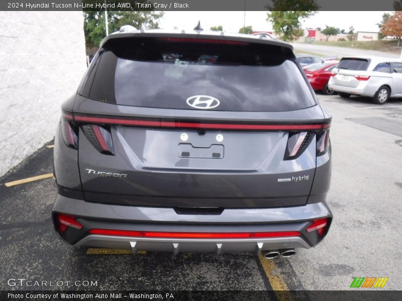Titan Gray / Black 2024 Hyundai Tucson N-Line Hybrid AWD