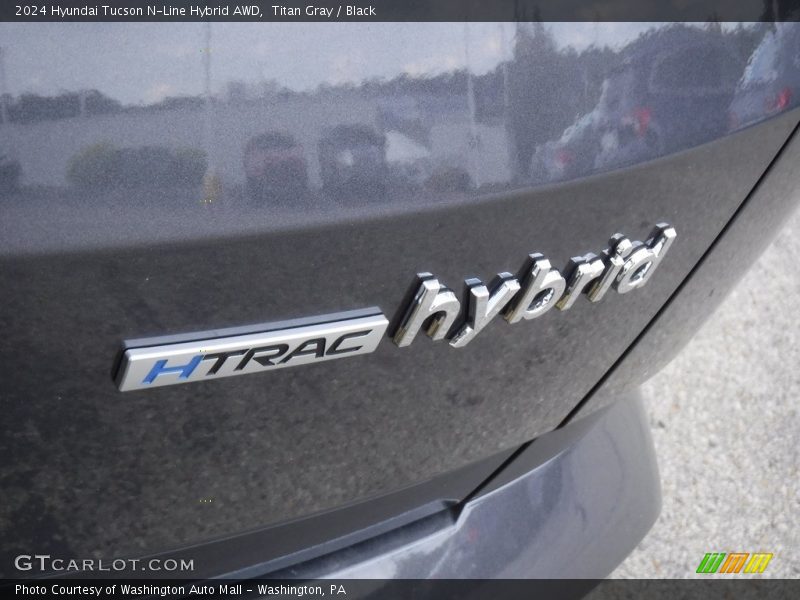 Titan Gray / Black 2024 Hyundai Tucson N-Line Hybrid AWD