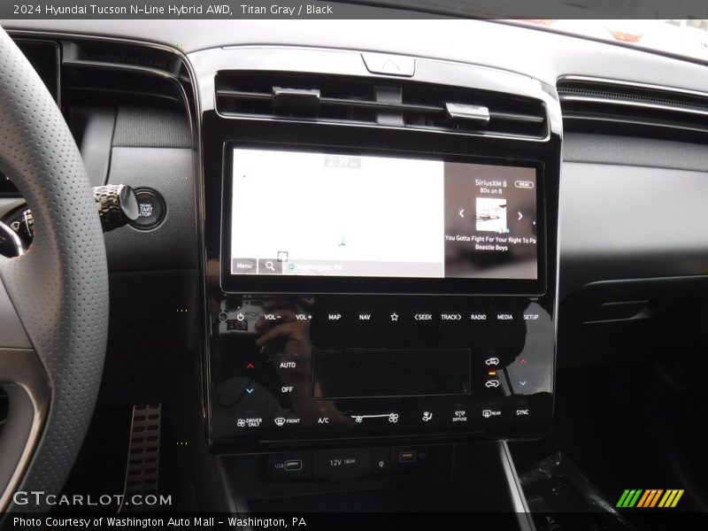Titan Gray / Black 2024 Hyundai Tucson N-Line Hybrid AWD