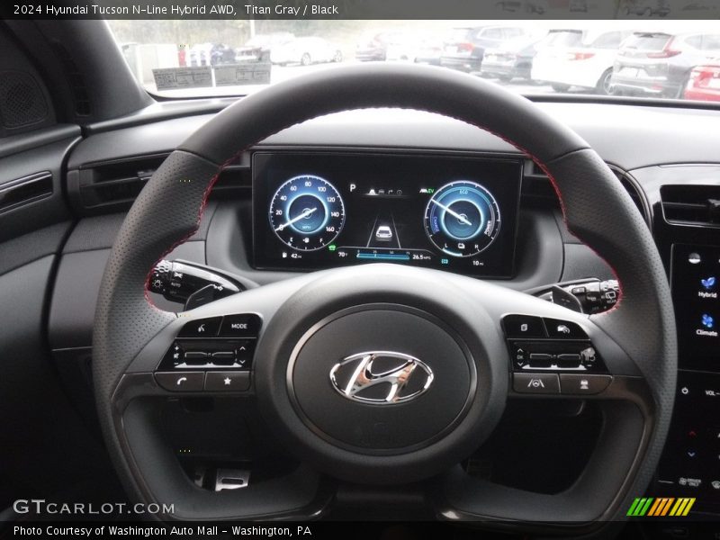Titan Gray / Black 2024 Hyundai Tucson N-Line Hybrid AWD