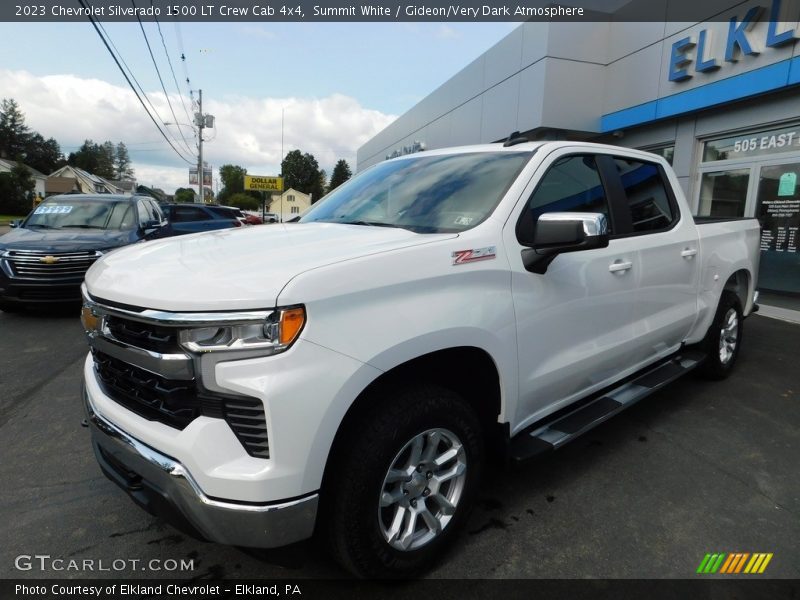 Summit White / Gideon/Very Dark Atmosphere 2023 Chevrolet Silverado 1500 LT Crew Cab 4x4