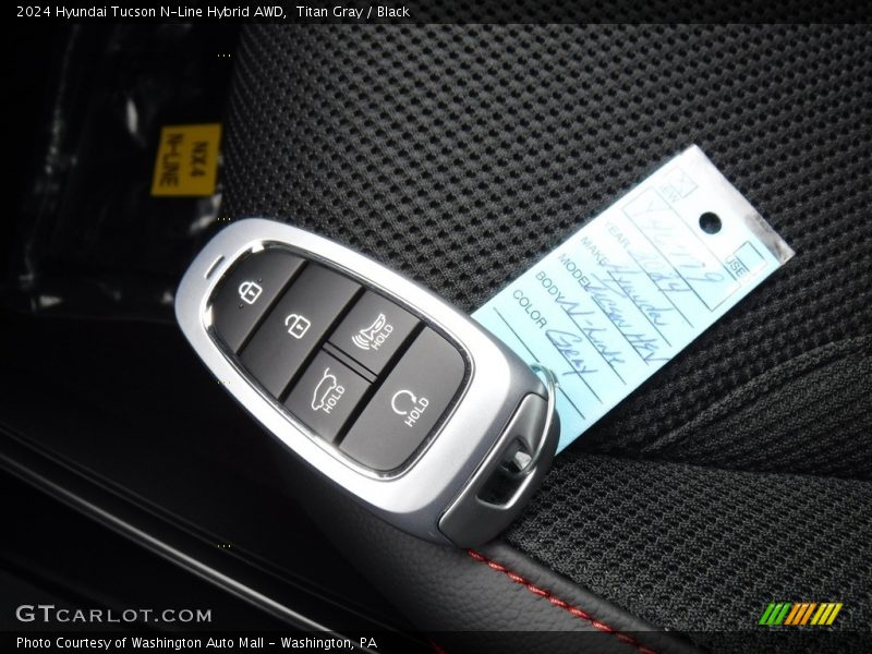 Keys of 2024 Tucson N-Line Hybrid AWD